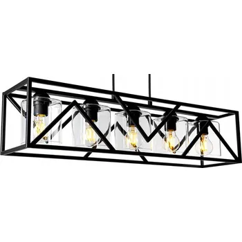 Stropní Svítidlo Skleněný lustr RETRO Loft LED HIT