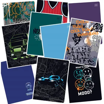 Sešit Sešit A5 s linkami (kostkovaný) 32 listů Interdruk Cars One Color pro kluky 10 Ks 751778