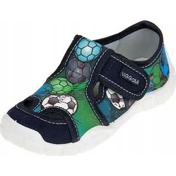 Dívčí obuv Viggami dětské papuče na suchý zip, vícebarevné, velikost 31