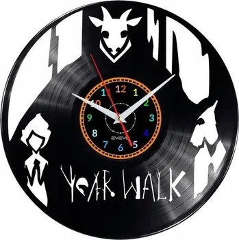 Hodiny YEAR WALK VIDEO GAME NÁSTĚNNÉ HODINY DEKORATIVNÍ MODERNÍ VINYLOVÁ DESKA W