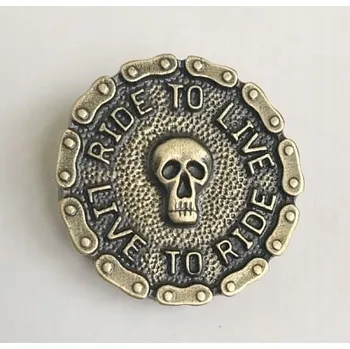 Live to Ride odznak orel na šroubek připínáček