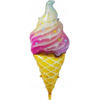 Balónek Fóliový balónek zmrzlina 42x92cm SWEET ICE usměv XL
