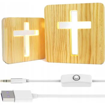 Lampička Noční lampa 3D žlutá