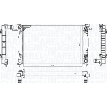 Chladič motoru Chladič, chlazení motoru MAGNETI MARELLI 350213196500