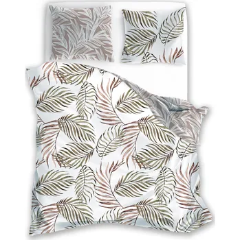 Povlečení Sada povlečení BOHO PALMOVÉ LISTY 220x200 bavlněný satén