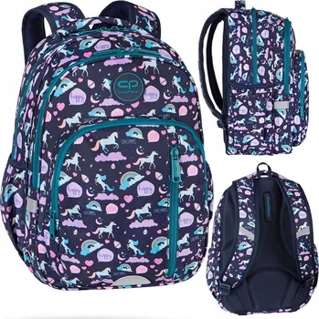 Školní batoh vícekomorový CoolPack modrý, vícebarevný, 27 l