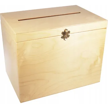 Dárková krabička Dřevěná KRABIČKA KRABIČKA na OBÁLKY přání svatba SVATEBNÍ HOSTINA