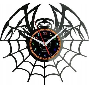 Hodiny Nástěnné hodiny Pavouk z vinylové desky – moderní dekorace, dárek k narozeninám