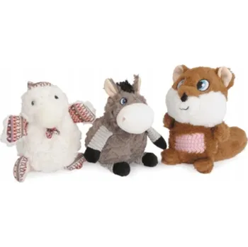 Hračka pro psa Pískací Hračka pro psa Camon Dog Toy Plyšová Veverka / Oslík / Pták 27 cm