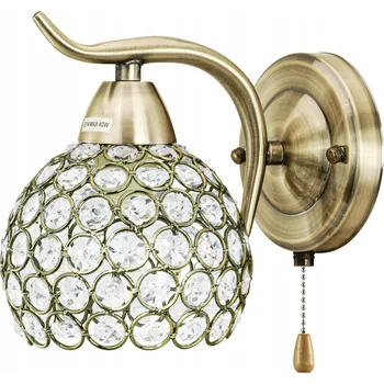 Nástěnné svítidlo Nástěnné svítidlo ELEM MEWA 8707/1 21QG MOSAZ / BÍLÁ