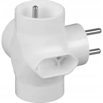 Elektrická zásuvka Elektrická Zásuvka rozbočka Timex-Elektro bílá