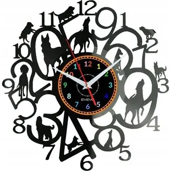 Hodiny Psi Hodiny Nástěnné Vinylová Deska Moderní Dekorativní Roztomilé