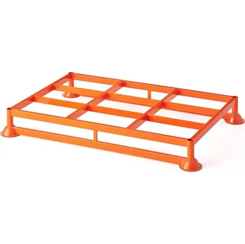 Kovová paleta ATTACH, 1200x800x152 mm, vyztužená s ližinami, nosnost 500 kg