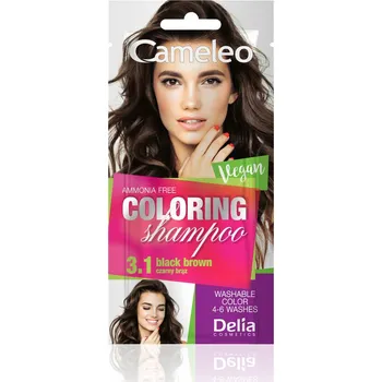 Delia Cosmetics Cameleo Coloring Shampoo 40 ml, 3.1 černohnědá