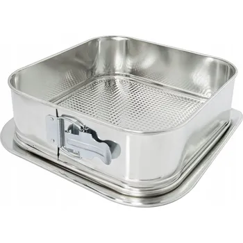 Forma na pečení KVADRATOVÁ TORTOWNICA FORMA NA PEČENÍ TĚSTA HNĚDÁ 250 mm