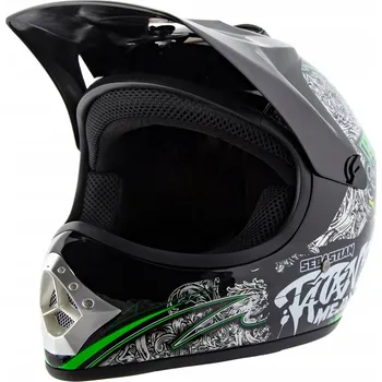 Helma na motorku DĚTSKÁ MOTOKROSOVÁ PŘILBA ENDURO QUAD ATV CROSS XS