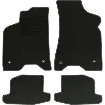 autokoberec Velurové autokoberce s upevněním v sadě Edecor