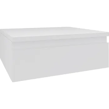 Noční stolek Závěsný Noční stolek nakastlik BÍLÝ 35 šuplík click MODERN