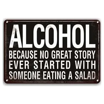 Obraz Plechová cedule Alcohol