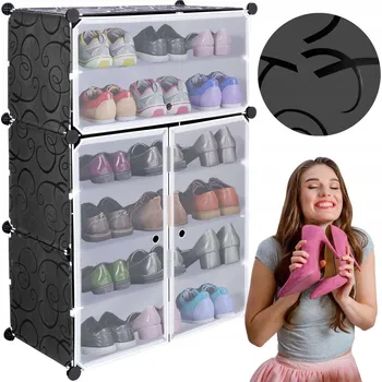 Botník Botník Gockowiak 64,5 x 95 x 32 cm černý