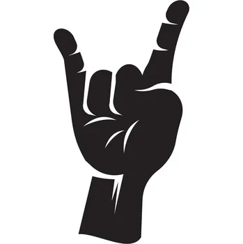 Samolepící dekorace Samolepka na stěnu ruka rohy 15x8 cm