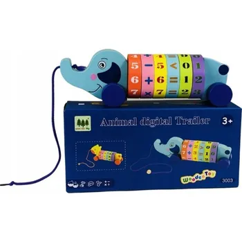 Dřevěná hračka DŘEVĚNÉ ZVÍŘÁTKO S ČÍSLY - VÝUKA POČÍTÁNÍ