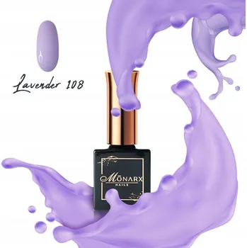 Přípravek na nehty HYBRIDNÍ LAK NA NEHTY MONARX 8 ML LEVANDULOVÁ 108