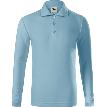 Chlapecké tričko MALFINI Dětská směsová polokošile s dlouhým rukávem Barva: modrá nebeská, Velikost: 146 (10 let)