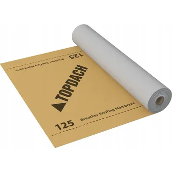 Stavební fólie Střešní Membrána Topdach 50 x 1,5 x 0,6 mm 125 g/m²