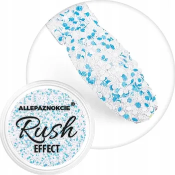 Prach Ozdoby Na Nechty ALLEPAZNOKCIE 1g Rush Effect Třpytky Modré Č. 13