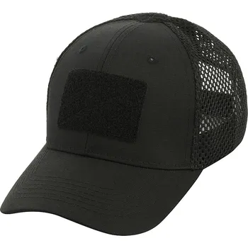 Kšiltovka M-Tac čepice s kšiltem, síťkou a suchým zipem Rip-Stop černá, velikost L/XL