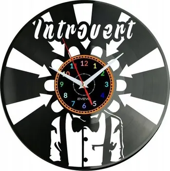Hodiny Introvert Nástěnné hodiny Vinylová deska Moderní dekorativní Ur