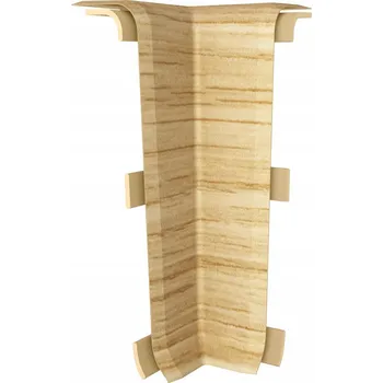 soklová lišta Vnitřní roh Vilo PVC 3,3 x 10, délka 6 cm, dub
