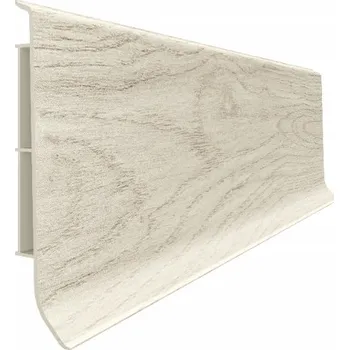 soklová lišta Podlahová lišta PVC 8mm sokl 200cm profil dub voděodolná Linela Vilo