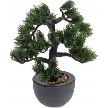 umělá květina Stromek Bonsai stromek umělý 31 cm JEHLIČNATÝ v květináči Umělá květina do obýváku