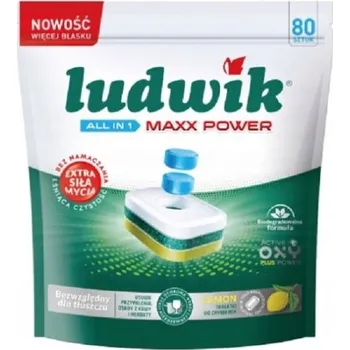 Tableta do myčky Ludwik All in 1 Maxx Power Lemon Tablety do myčky 80 kusů