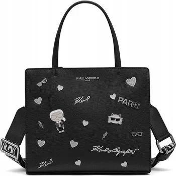 Kabelka Karl Lagerfeld kabelka z polyuretanu černá