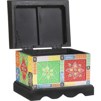 Truhla vidaXL Úložná krabice s úložištěm Vícebarevný 40 x 30 x 30 cm [4017591]