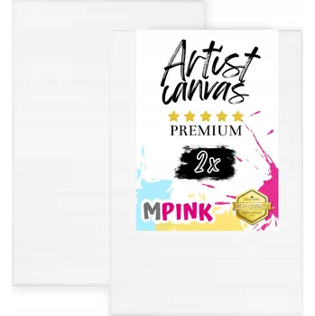 Textilie Sada 2x Malířské Malířské Plátno 80x100 cm Bílé plátno, ideální pro malování