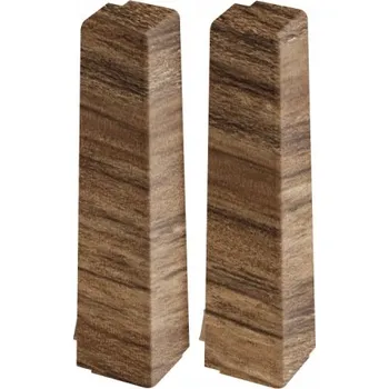 Podlahová lišta Vnější roh Cezar PVC 13 x 80, délka 2 cm, Umbra Mat