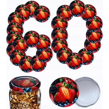 Sklenice Šroubovací Víčka na sklenice, víčko víka, víčko 82 mm, 60 ks, VZOR W