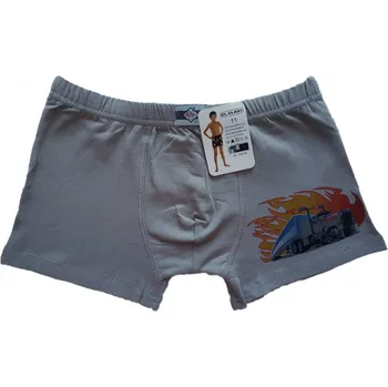 Elevek Chlapecké boxerky bavlněné Kamion 605100 Barva: šedá, Dětská velikost: 5 let