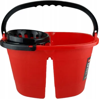 kbelík Velký dvoukomorový kbelík 16 L s ždímačem na mop