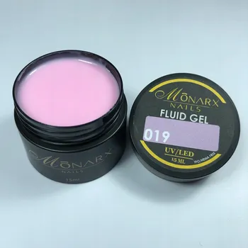 Lak na nehty Monarx Tekutý gel na nehty FLUID GEL 019 (bez HEMA/TPO) 15 ml.