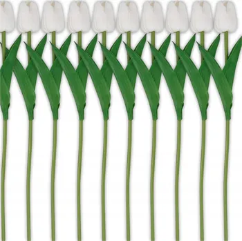 umělá květina Silikonové tulipány kytice 10 Ks umělé květy dekorace Velikonoce Jako živé