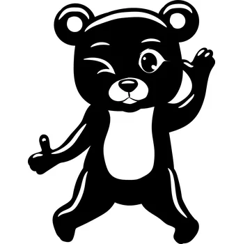 Samolepící dekorace Samolepka na stěnu roztomilý medvídek 15 cm x 11 cm