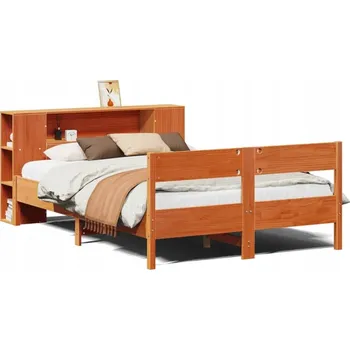 Postel Jednolůžková dřevěná postel VidaXL 140x200 cm, borovice