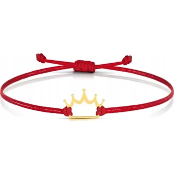 Náramek ZLATÝ ŠŇŮRKOVÝ NÁRAMEK S KORUNKOU 585 GRAVÍROVÁNÍ