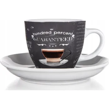 MALÝ ŠÁLEK S PODŠÁLKEM NA ESPRESSO KÁVU BANQUET HUNDRED PERCENT 190 ML