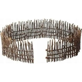 Figurka PŘEKVAPENÍ PRO DÍTĚ HRAČKA SADA DŘEVĚNÝ OPLOCENÍ HNĚDÝ